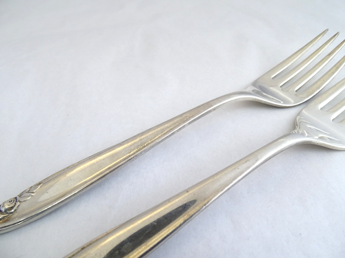 Wallace Sterling Forks / Lot of 2 / Selling As-Is / CB_27628_fs2 - Picture 8 of 17