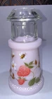 Fenton Bees And Strawberry Lighthouse Fairy Lamp Crown Tuscan JK Spindler #7/18