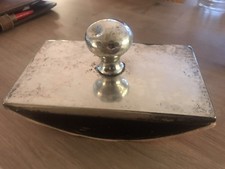Tintenwiege L&ouml;schwiege aus 830er Silber L&ouml;schblatt 1910 Antik Ink Blotter Silver