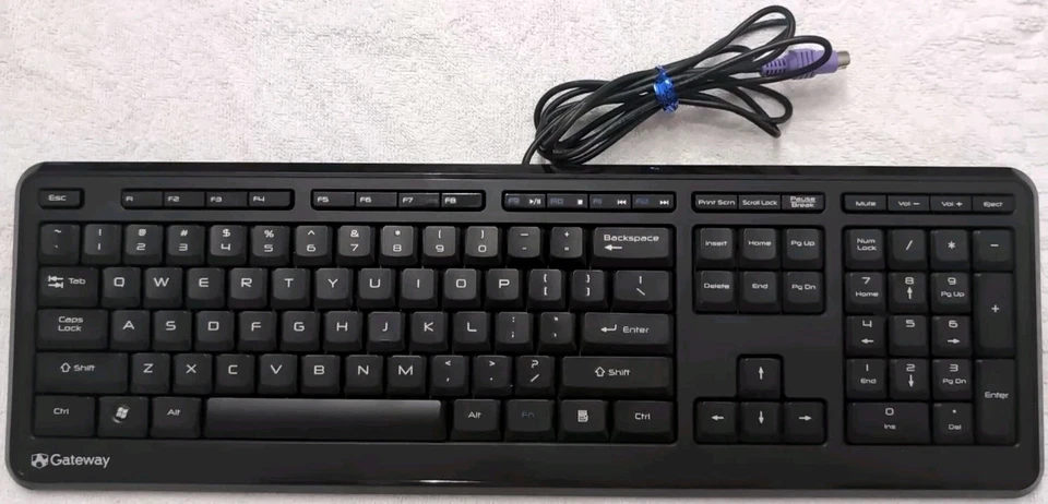 Gateway Keyboard KB-0817 US English PS/2 Wired Multimedia Desktop Vintage Y2K - Image 2 of 4