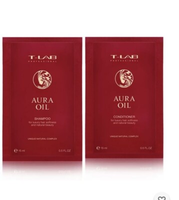 SHAMPOO & CONDITIONER T-LAB PROFESSIONAL AURA OIL 15 ML REISEGRÖSSE SET
