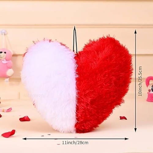 Heart Shape Cushion Pillow Valentine Gift for Couples, Love Decor 12x12" - Picture 6 of 6