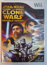Star Wars: The Clone Wars Republic Heroes Nintendo Wii Cib Tested and Working