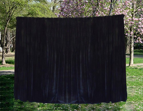 Large Velvet Curtains Black 600x230cm with 4m blockout+30 Hook, Pinch Pleat, New - Picture 2 of 15