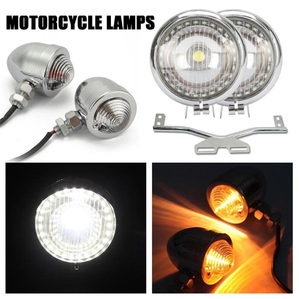 Motorcycle Driving Light Bar Turn Signals for Honda VTX 1300 1800 C R S RETRO Foto 2 de 4