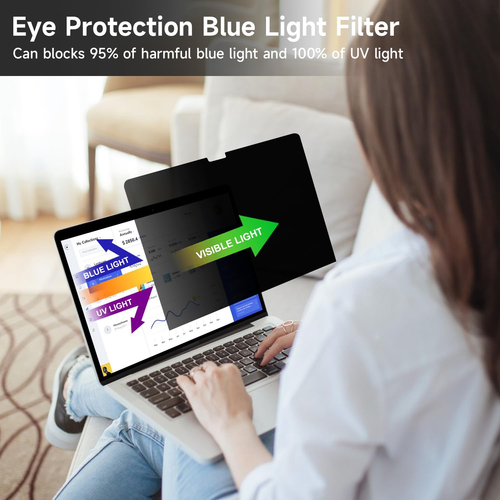 2-Pack Privacy Screen Compatible with Macbook Pro 13 Inch Screen Protector (2016 - Afbeelding 4 van 12