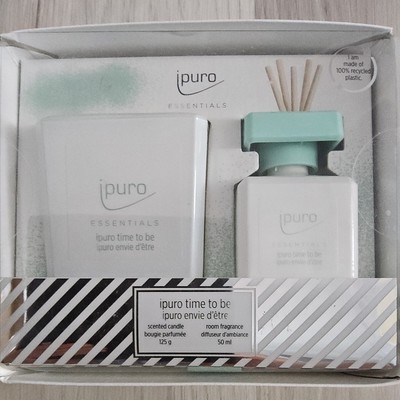 ipuro Essentials Geschenkset time to be Raumduft 50ml / Duftkerze 125g  