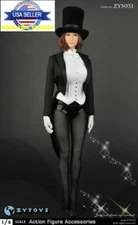 1/6 Female Magician Tuxedo Costume Suit For 12'' PHICEN VERYCOOL Figure ❶USA❶