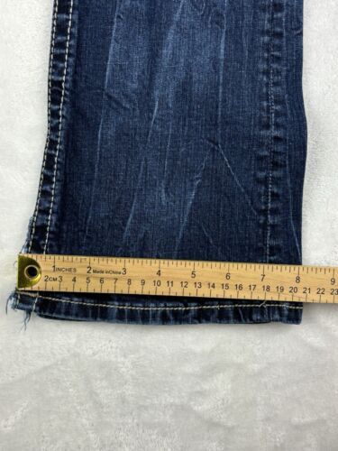 Miss Me Jeans Damen Blau Bootcut Medium Wash Split Hem Low Rise Jeans Gr. 27 - Bild 8 von 15