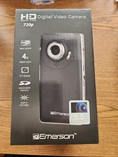 Emerson HD 720P EVC1700RD 4x Zoom Digital Video Camera - Black