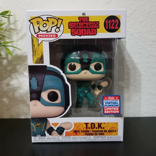 Funko Pop! The Suicide Squad #1122 T.D.K 2021 Virtual Summer Funkon w/ Protector