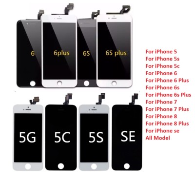 LCD Display Touch Screen Digitizer Replacement For iPhone 8 7 6s 6 5s 5C 5 Plus
