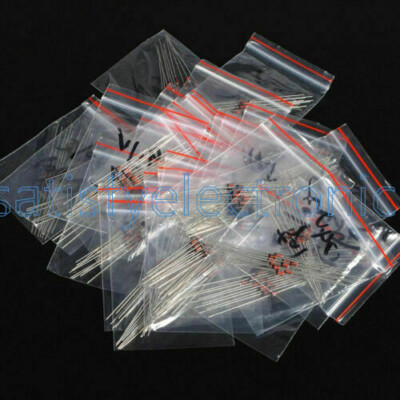 300pcs 30 Values (2V~39V) 1/2W 0.5W Zener Diodes Assorted Assortment Set NEW