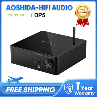 SMSL DP5 MQA Decoding Network Music Player ES9038Pro DAC DSD256 Bluetooth Player