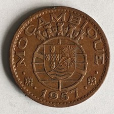 1957, Mocambique / Mozambique, 1 escudo coin