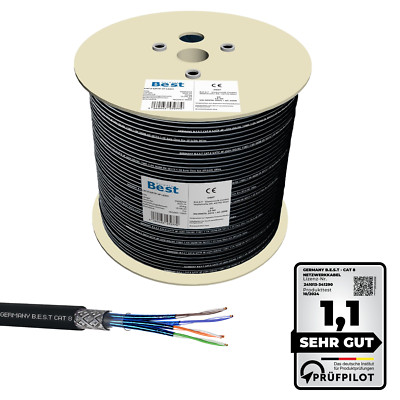 Kat8 CAT 8 Netzwerkkabel 40Gbts Verlegekabel Installationskabel Werkzeug 25-500M