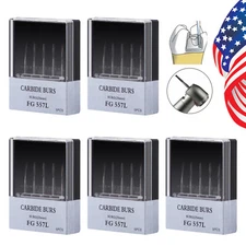 5-25pcs Dental Tungsten Carbide FG Burs Surgical Cutter Bur SURG 25mm 557L ty