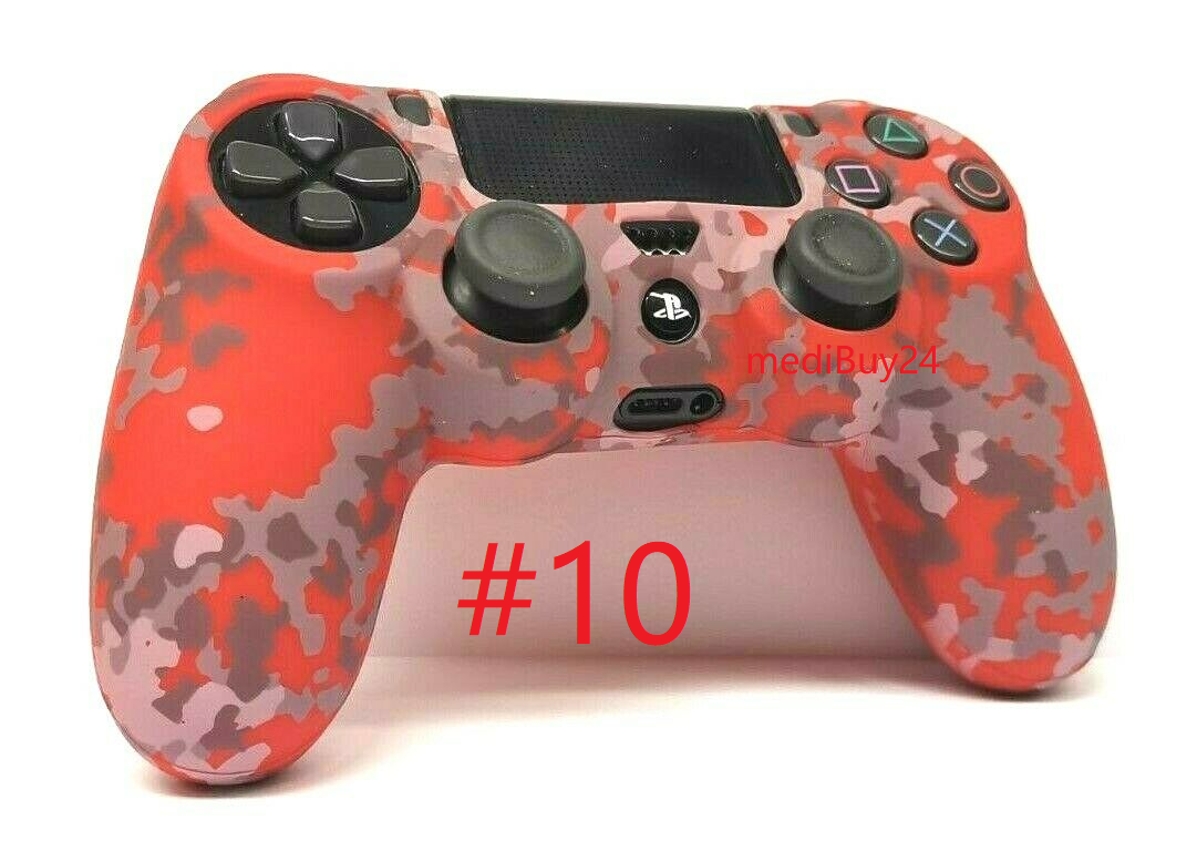 PlayStation 4 Controller Silikon Cover Case Schutzhülle Gummi Play Grip