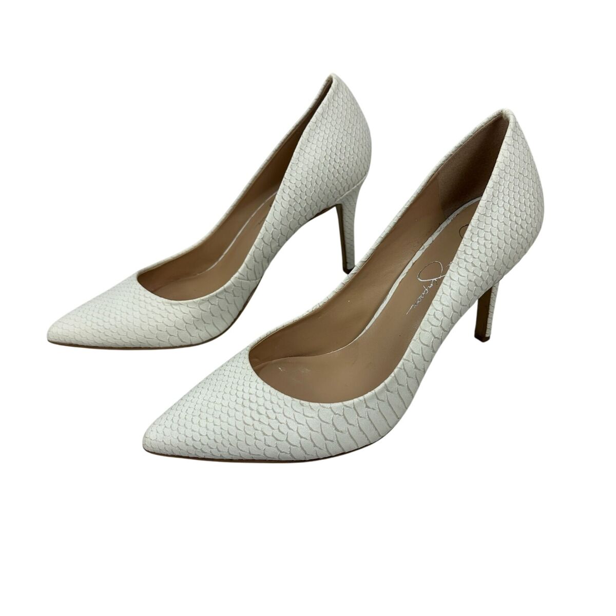 Jessica Simpson Womens JP-Levin Snakeskin Pattern High Heels Jessica Simpson Womens JP-Levin Snakeskin Pattern High Heels