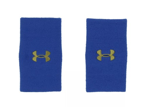 UNDER ARMOUR UCLA UA Performance Double Wide 6" 2-Pack Wristbands Basketball New - Picture 6 of 12