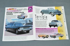 IRON CURTAIN CARS HISTORY PHOTO BROCHURE BOOKLET ZIL Tatra 603 ZAZ Lada Chaika+