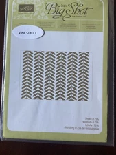 Stampin Up VINE STREET textured impressions embossing folder EUC