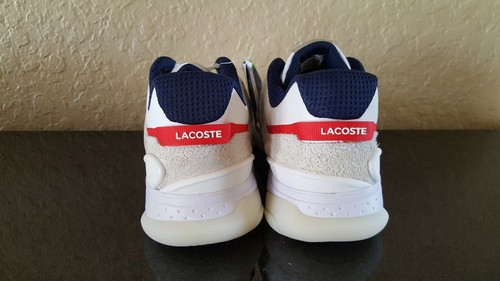 Lacoste Men's T-Point 721 Leather and Suede Tennis Shoes Sneakers - 第 7/12 張圖片