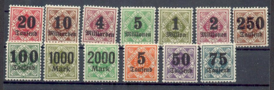 Württemberg 171/83 Set Luxury** MNH Mint 50EUR (69759)