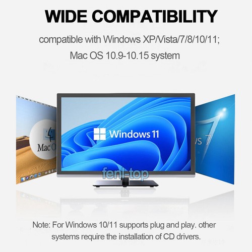 1300Mbps USB 3.0 Wireless Wifi Adapter Long Range USB Dongle Dual Band - Picture 10 of 14