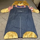 Vintage Nursery Honey Bear Plush Todler Sleeping Bag 38X24ish  Nap Time Toy Room