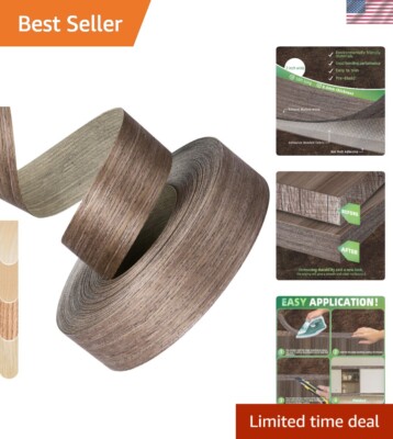 High Quality Walnut Pre-Glued Edge Banding - 2'' x 50ft for Easy Application