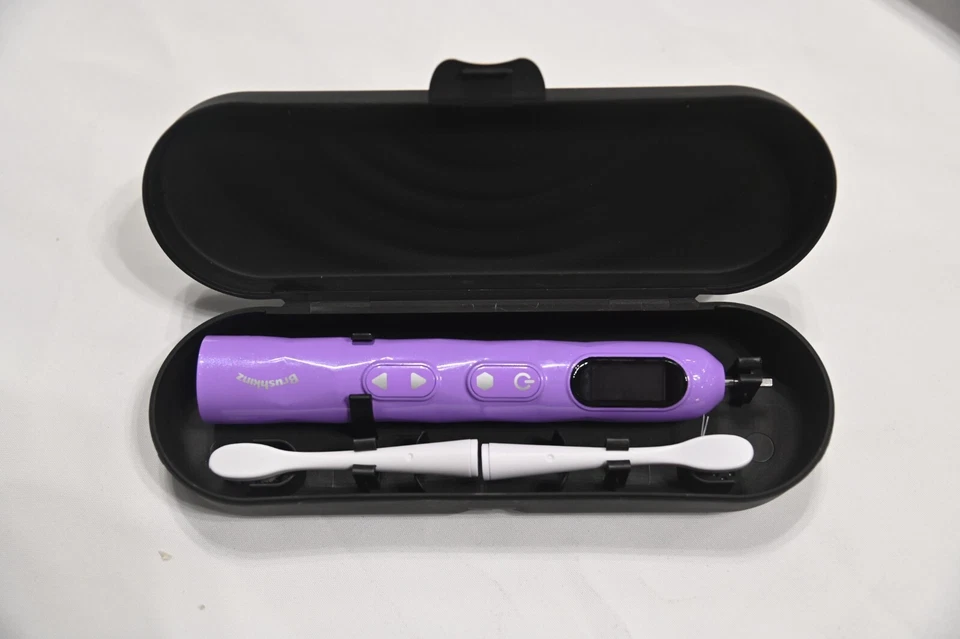 Cepillo de dientes eléctrico sónico pantalla LED 5 modos 4 cabezales de cepillo recarga inalámbrica Foto 2 de 4