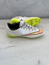 Nike Mercurial Vapor X FG Football Cleats Boots White Elite US8 UK7 EUR41