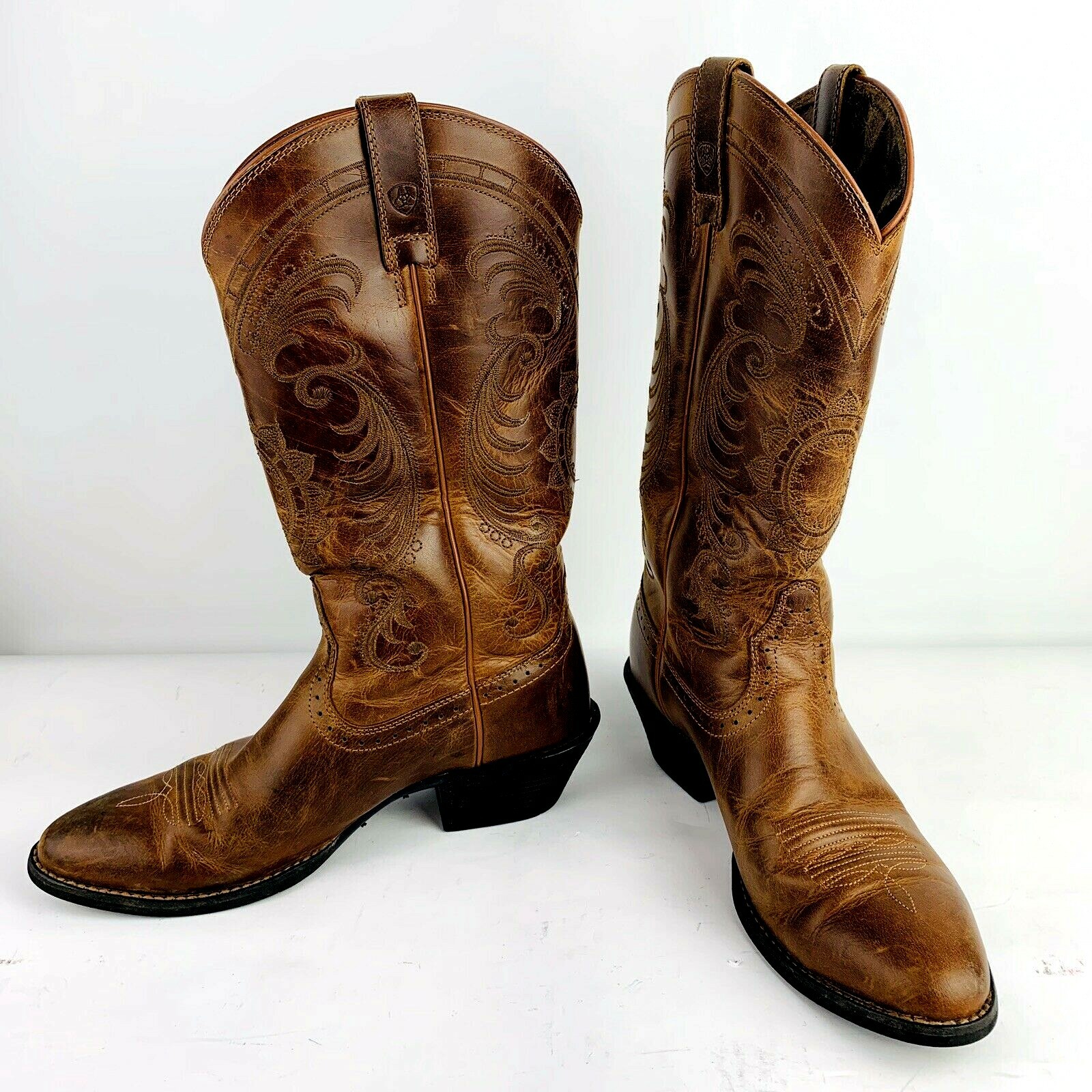 Ariat Magnolia Saddle Leather Cowgirl Fashion Fashion Fashion Riding Boots Sz 7B Style 10010971 2b520e Ariat Magnolia Saddle Leather Cowgirl Fashion Fashion Fashion Riding Boots Sz 7B Style 10010971 2b520e