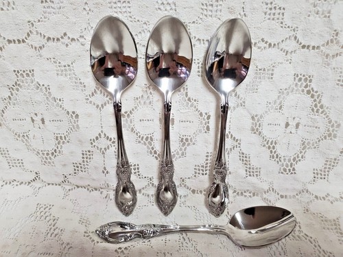 Oneida Louisiana Teaspoons 6 1/8" 18/8 Stainless Steel Ultra Premium Set 4 New - Picture 5 of 8
