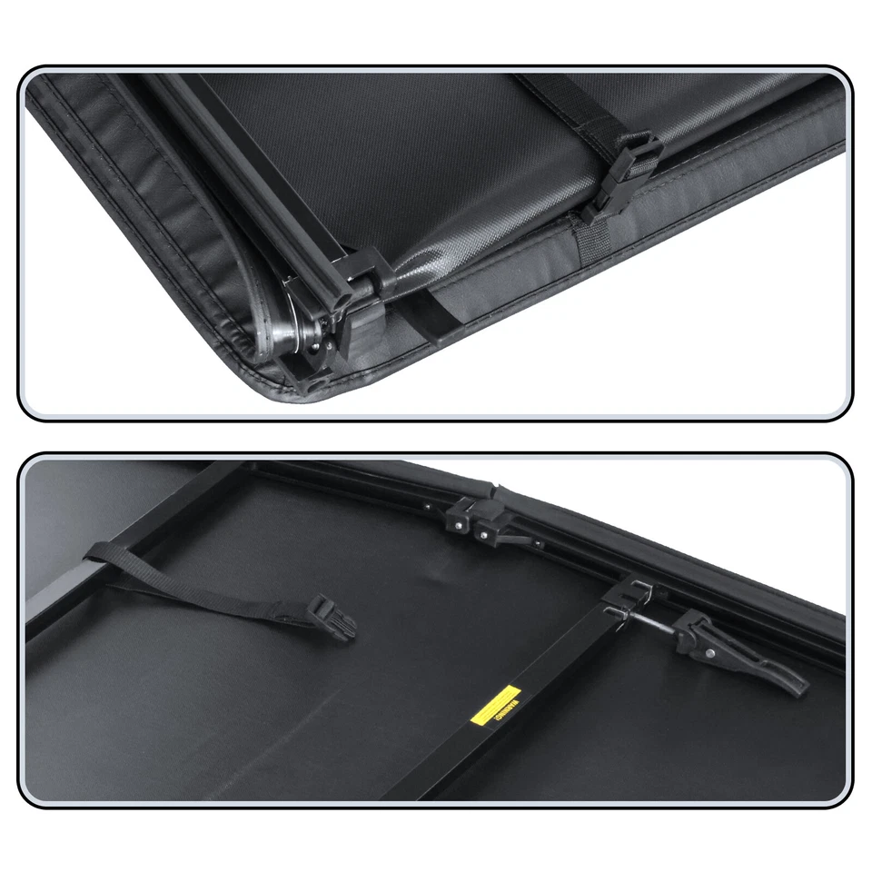 6.8FT Tonneau Cover Soft Tri-Fold Fit For 1999-2023 Ford F250 F350 Superduty - Image 4 of 4