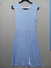 Loft Women's A-line Knee Length SP Blue Floral Casual