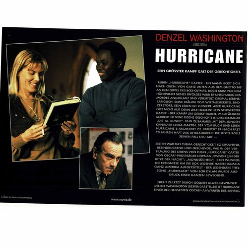 Hurricane - Denzel Washington - Rod Steiger - 3 Aushangfotos - 21x29cm (2271) - Imagen 3 de 3