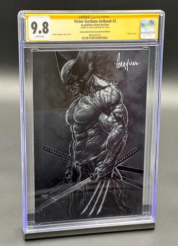 Victor Garduno Artbook #2 CGC 9.8 SS - Wolverine Adamantium Ronin METAL  LTD 300
