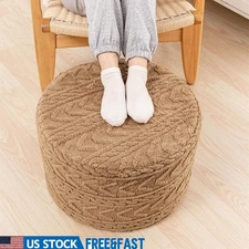 Boho Pouf Ottoman Footrest Decorative Stool Couch Cushion Non-Slip Seat New