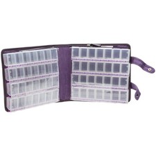 Stylish Purple 56 Compartment Organizer - Secure Storage for Crafts Jewelry