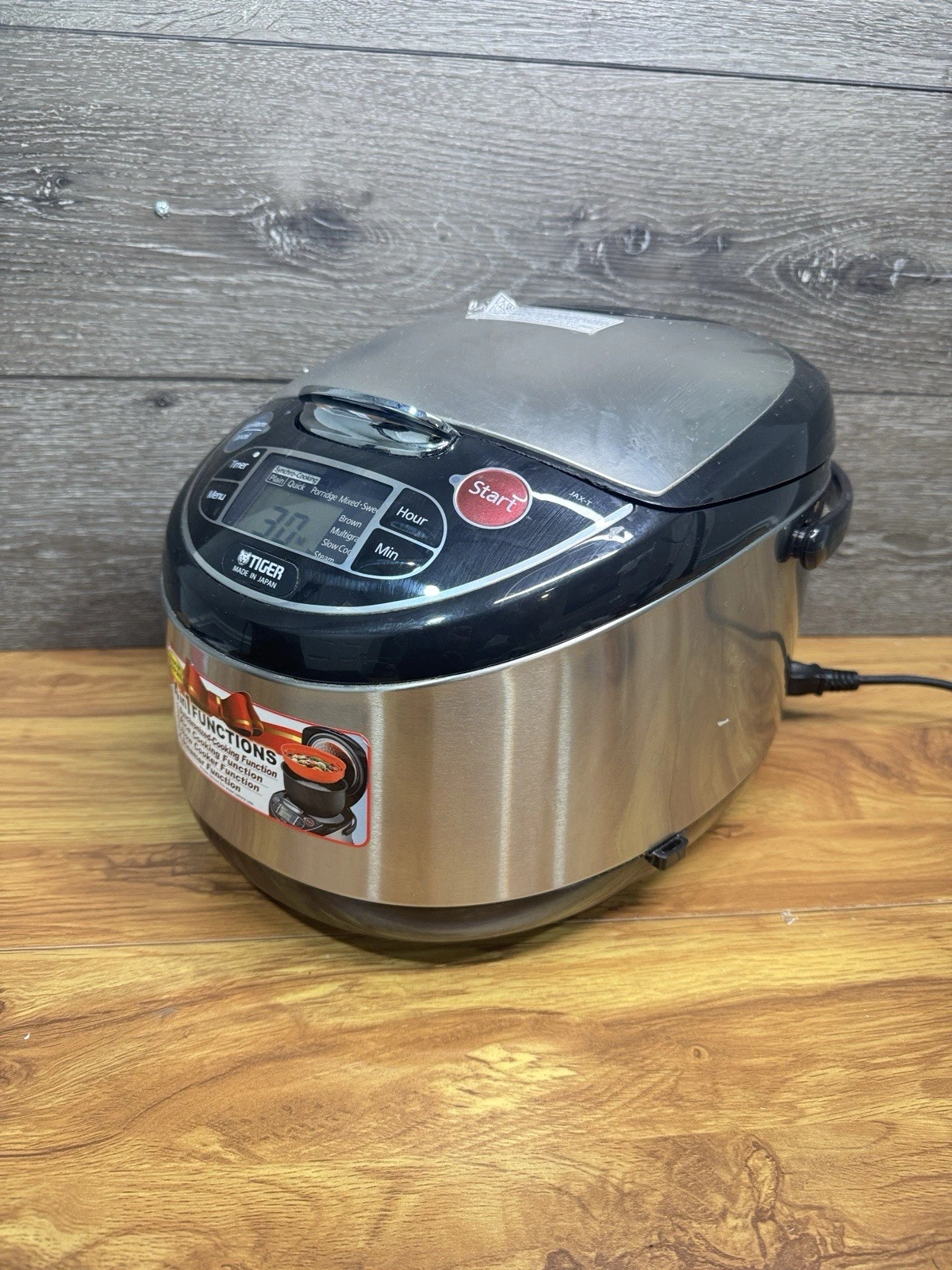 Tiger JAX-T18U Rice Cooker & Warmer - 10 Cup Stainless Steel - Made in Japan
