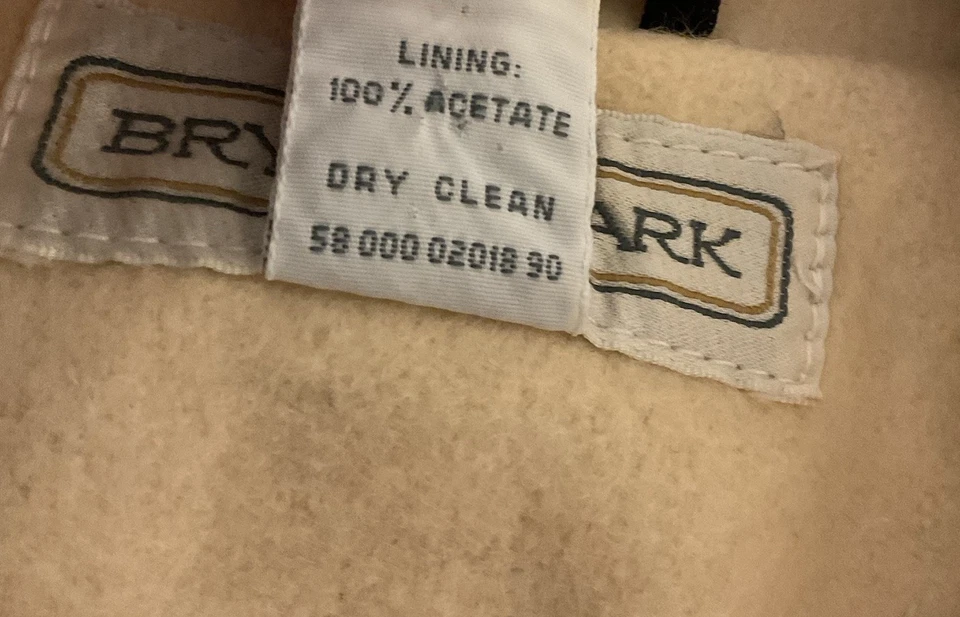 Bryant Park 100% чистой шерсти винтажный длинное платье пальто Уругвай размер 18 - Изображение 4 из 4