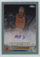 2022 Chrome McDonald's All American Aqua Refractor 11/99 Aaliyah Gayles Auto a8r