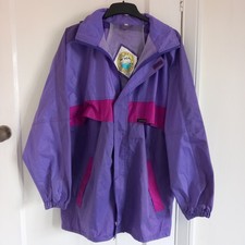 Women's Cape Horn Pink And Purple Raincoat Size Medium