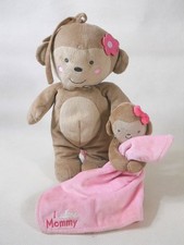Carters Just One You Musical girl Monkey pull down  baby security blanket