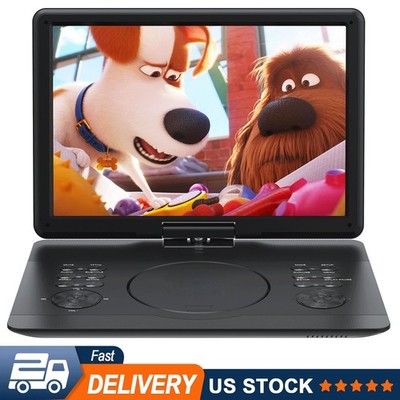TENKER 16.9''HD Portable DVD Player with 14.1''Swivel Screen 6 Hours Rechargeable
