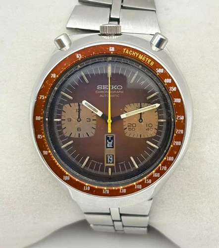 Vintage  SEIKO 5  Bullhead 6138-0040 Men's Automatic Watch | Chronograph