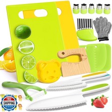 28PCS Toddler Knife Set - Kids Knifes for Real Cooking, Montessor