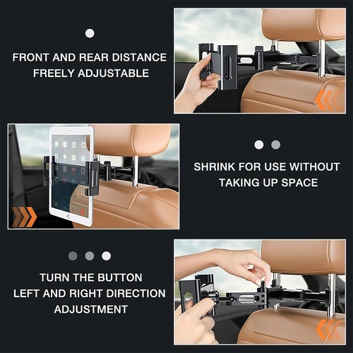 360° TABLET HALTER AUTO HALTERUNG KFZ KOPFSTÜTZE RÜCKSITZ IPAD GALAYX UNIVERSAL - Bild 11 von 16